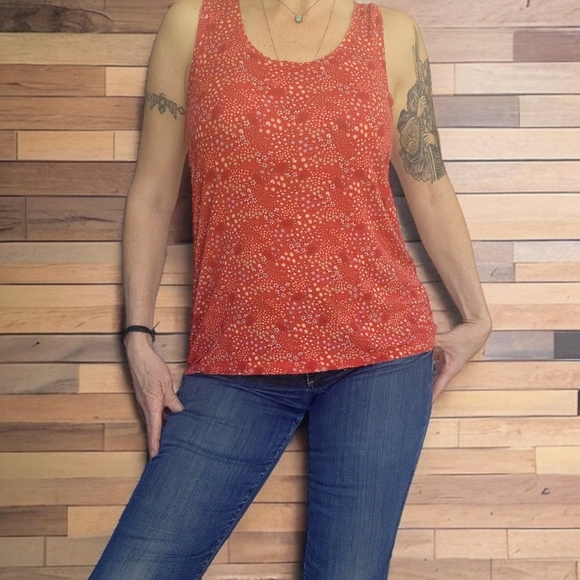 SO brand Soft Floral Red Tank top Med - Picture 3 of 9